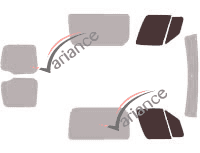 Plantilla de ventana - Kit de ventana delantera - Dodge Sprinter SuperCab 5 puertas (2007 - 2009) Plantilla de ventana - Kit de ventana delantera - Dodge Sprinter SuperCab 5 puertas (2007 - 2009)