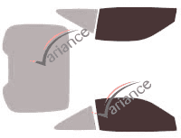 Mascherina per vetri - kit vetri anteriori - Ferrari 550 Maranello Coupé 2 porte (1996 - 2002) Mascherina per vetri - kit vetri anteriori - Ferrari 550 Maranello Coupé 2 porte (1996 - 2002)