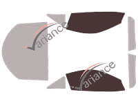 Dima di vetratura - Kit finestrini anteriori - Ferrari F 599 Coupé 2 porte (2006 - 2012) Dima di vetratura - Kit finestrini anteriori - Ferrari F 599 Coupé 2 porte (2006 - 2012)