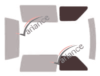 Glazing template - front window kit - Ford Bronco (4) 3 doors (1986 - 1991) Glazing template - front window kit - Ford Bronco (4) 3 doors (1986 - 1991)