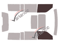 Glazing template - front window kit - Ford Flex 5 doors (2007 - 2019) Glazing template - front window kit - Ford Flex 5 doors (2007 - 2019)