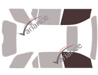 Glazing template - front window kit - Ford Freestyle 5 doors (2004 - 2008) Glazing template - front window kit - Ford Freestyle 5 doors (2004 - 2008)