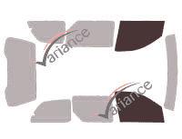 Gabarit vitrage - kit vitres avant - Ford Windstar 4 portes (1998 - 2003)