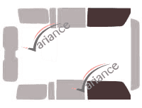Glazing template - front window kit - Hummer H3 5 doors (2005 - 2011) Glazing template - front window kit - Hummer H3 5 doors (2005 - 2011)