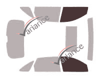 Gabarit vitrage - kit vitres avant - Hyundai Veracruz 5 portes (2007 - 2013)