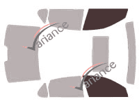 Glazing template - front window kit - Infiniti M (3) Berline 4 doors (2006 - 2011) Glazing template - front window kit - Infiniti M (3) Berline 4 doors (2006 - 2011)
