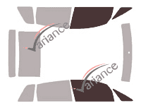 Verglasungsschablone - Fensterkit vorne - Audi A2 (1) 5 Türen (2000 - 2006) Verglasungsschablone - Fensterkit vorne - Audi A2 (1) 5 Türen (2000 - 2006)