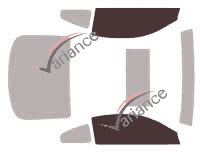 Glazing template - front window kit - Infiniti G (3) 35 Coupé 2 doors (2002 - 2007)