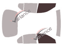 Glazing template - front window kit - Infiniti i (1) 30 Berline 4 doors (1996 - 1999) Glazing template - front window kit - Infiniti i (1) 30 Berline 4 doors (1996 - 1999)