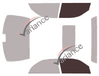 Glazing template - front window kit - Infiniti M (2) Berline 4 doors (2003 - 2005) Glazing template - front window kit - Infiniti M (2) Berline 4 doors (2003 - 2005)