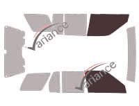 Glazing template - front window kit - Infiniti QX (2) 4 5 doors (1997 - 2001) Glazing template - front window kit - Infiniti QX (2) 4 5 doors (1997 - 2001)