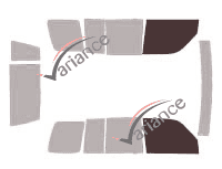 Glazing template - front window kit - Isuzu Trooper 5 doors (1991 - 2005)
