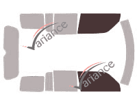 Gabarit vitrage - kit vitres avant - Jeep Patriot 5 portes (2007 - 2017)