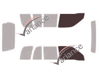Glazing template - front window kit - Chevrolet Tracker 5 doors (1998 - 2004) Glazing template - front window kit - Chevrolet Tracker 5 doors (1998 - 2004)