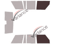 Plantilla de acristalamiento - kit de ventana delantera - Land Rover Range Rover (1) 5 puertas (1970 - 1996) Plantilla de acristalamiento - kit de ventana delantera - Land Rover Range Rover (1) 5 puertas (1970 - 1996)