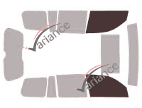 Glazing template - front window kit - Lexus LX (3) 5 doors (2008 - 2018) Glazing template - front window kit - Lexus LX (3) 5 doors (2008 - 2018)