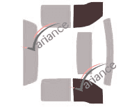 Verglasungsschablone - Frontscheibenkit - Lincoln Mark LT Quad Cab 4-Türer (2005 - 2008)