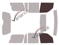 Glazing template - front window kit - Lincoln Navigator (2) 5 doors (2003 - 2006) Glazing template - front window kit - Lincoln Navigator (2) 5 doors (2003 - 2006)