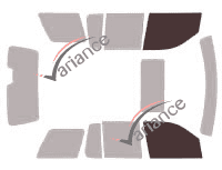 Glazing template - front window kit - Mercury Mountaineer (3) 5 doors (2006 - 2012) Glazing template - front window kit - Mercury Mountaineer (3) 5 doors (2006 - 2012)