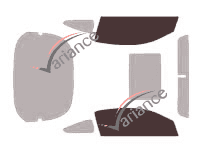 Glazing template - front window kit - Pontiac G5 (1) Coupé 3 doors (2004 - 2011) Glazing template - front window kit - Pontiac G5 (1) Coupé 3 doors (2004 - 2011)