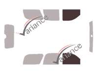Mascherina per vetri - kit vetri anteriori - Chevrolet Tahoe (2) 5 porte (2000 - 2006)