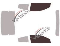 Glazing template - front window kit - Saturn Ion Quad Coupé 5 doors (2003 - 2009) Glazing template - front window kit - Saturn Ion Quad Coupé 5 doors (2003 - 2009)