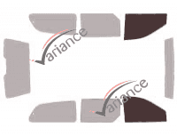 Glazing template - front window kit - Chrysler Grand Voyager (3) 5 doors (1995 - 2001) Glazing template - front window kit - Chrysler Grand Voyager (3) 5 doors (1995 - 2001)