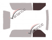 Glazing template - front window kit - Chevrolet Tahoe (1) 3 doors (1995 - 1999) Glazing template - front window kit - Chevrolet Tahoe (1) 3 doors (1995 - 1999)