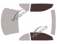 Glazing template - front window kit - Dodge Avenger Coupé 2 doors (1995 - 2000) Glazing template - front window kit - Dodge Avenger Coupé 2 doors (1995 - 2000)