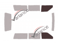 Glazing template - front window kit - Dodge Gran Caravan (2) 5 doors (1991 - 1995) Glazing template - front window kit - Dodge Gran Caravan (2) 5 doors (1991 - 1995)