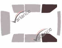 Glazing template - front window kit - Dodge Caravan (2) 5 doors (1991 - 1995) Glazing template - front window kit - Dodge Caravan (2) 5 doors (1991 - 1995)