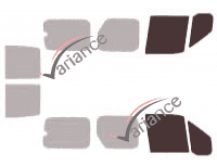 Mascherina per vetri - kit vetri anteriori - Ford Connect (1) Tourneo 6 porte (2002 - 2013) Mascherina per vetri - kit vetri anteriori - Ford Connect (1) Tourneo 6 porte (2002 - 2013)