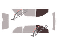 Glazing template - front window kit - Chrysler Voyager (3) 5 doors (1996 - 2001) Glazing template - front window kit - Chrysler Voyager (3) 5 doors (1996 - 2001)