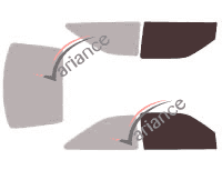 Glazing template - front window kit - Ford Escort (6) 3 doors (1990 - 2000) Glazing template - front window kit - Ford Escort (6) 3 doors (1990 - 2000)