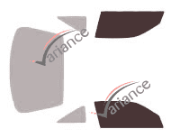 Glazing template - front window kit - Nissan 100 NX Coupe 3 doors (1991 - 1996) Glazing template - front window kit - Nissan 100 NX Coupe 3 doors (1991 - 1996)