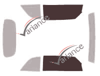 Glazing template - front window kit - Chrysler PT Cruiser Cabriolet 2 doors (2004 - 2010) Glazing template - front window kit - Chrysler PT Cruiser Cabriolet 2 doors (2004 - 2010)