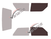 Glazing template - front window kit - Volkswagen Golf (2) 3 doors (1987 - 1992) Glazing template - front window kit - Volkswagen Golf (2) 3 doors (1987 - 1992)