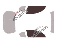 Glazing template - front window kit - Chevrolet Monte-Carlo (6) Coupé 2 doors (2000 - 2007) Glazing template - front window kit - Chevrolet Monte-Carlo (6) Coupé 2 doors (2000 - 2007)