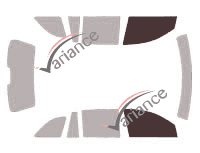 Glazing template - front window kit - Chrysler Pacifica (1) 5 doors (2004 - 2009)