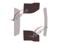 Glazing template - front window kit - Ford F-Series (12) Simple Cab Pick-up 2 doors (2009 - 2015) Glazing template - front window kit - Ford F-Series (12) Simple Cab Pick-up 2 doors (2009 - 2015)