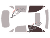 Glazing template - front window kit - Lexus RX (3) 5 doors (2009 - 2015)