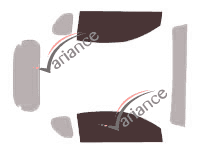 Glazing template - front window kit - Scion iQ 3 doors (2008 - 2014) Glazing template - front window kit - Scion iQ 3 doors (2008 - 2014)