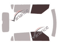 Gabarit vitrage - kit vitres avant - Kia Soul (1) 5 portes (2009 - 2014)
