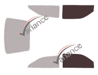 Glazing template - front window kit - Ford Sierra (1) 3 doors (1982 - 1993) Glazing template - front window kit - Ford Sierra (1) 3 doors (1982 - 1993)