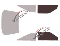 Glazing template - front window kit - Toyota Celica (4) 3 doors (1985 - 1989) Glazing template - front window kit - Toyota Celica (4) 3 doors (1985 - 1989)