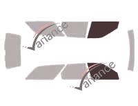 Plantilla de acristalamiento - kit de ventana delantera - Citroën Xantia Break 5 puertas (1995 - 2002) Plantilla de acristalamiento - kit de ventana delantera - Citroën Xantia Break 5 puertas (1995 - 2002)