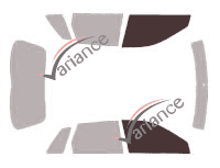 Verglasungsschablone - Fensterkit vorne - Audi A3 (1) 5-türig (1996 - 2003) Verglasungsschablone - Fensterkit vorne - Audi A3 (1) 5-türig (1996 - 2003)