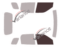 Gabarit vitrage - kit vitres avant - Subaru Justy 5 portes (2003 - 2007)