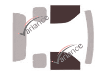 Glazing template - front window kit - Mazda BT-50 (1) Super Cab Pick-Up 4 doors (2006 - 2011) Glazing template - front window kit - Mazda BT-50 (1) Super Cab Pick-Up 4 doors (2006 - 2011)