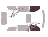 Glazing template - front window kit - Chrysler Grand Voyager (5) 5 doors (2008 - 2016) Glazing template - front window kit - Chrysler Grand Voyager (5) 5 doors (2008 - 2016)